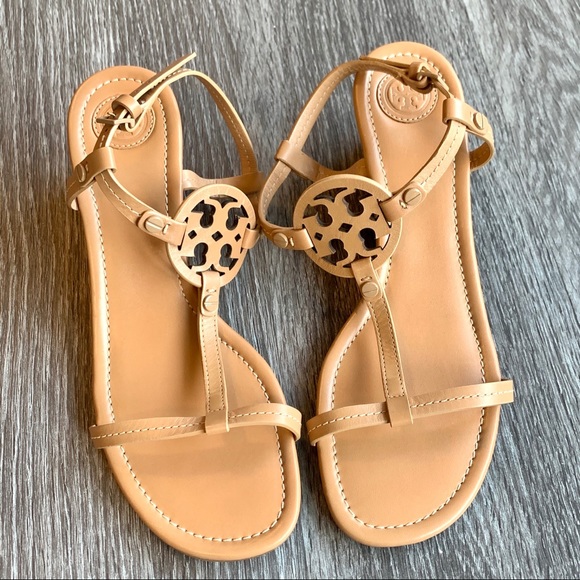 Tory Burch Shoes - 🆕 Tory Burch Miller 60mm Wedge Strap Sandals Tan
